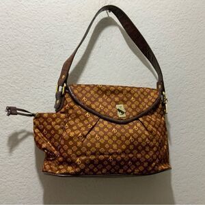 Alfred Durante Signature Design Exclusive Allover Design Sateen Bag NWOT